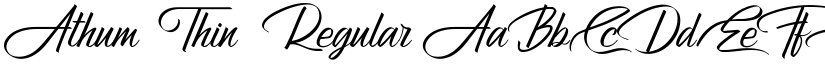 Athum Thin Regular font