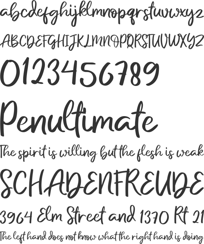 Love Mama font preview