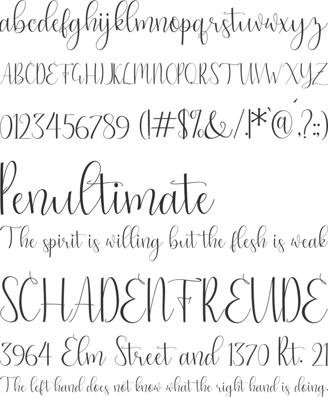 just friends font preview