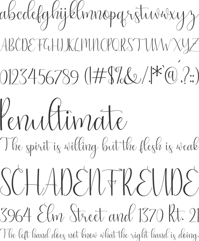 just friends font preview