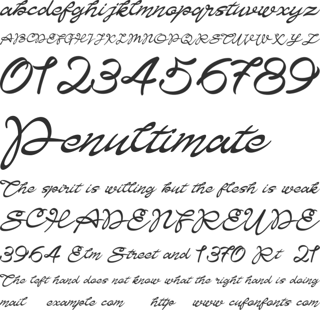 Teatarick font preview