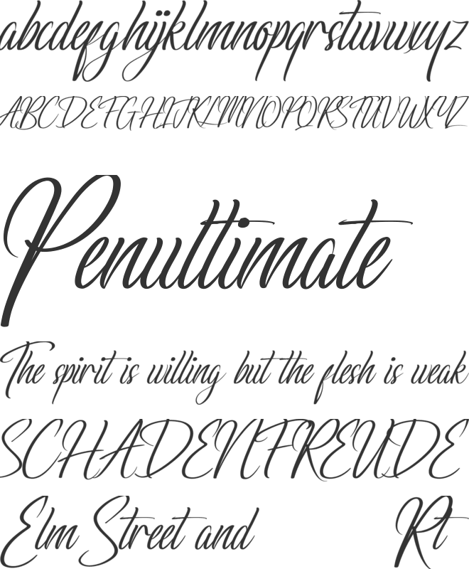 Lackluster Demo font preview