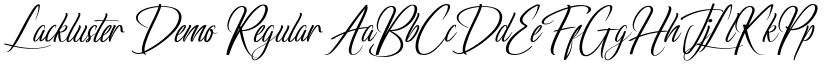 Lackluster Demo Regular font