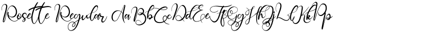 Rosette Regular font