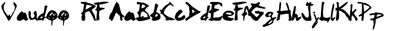 Vaudoo2RF font