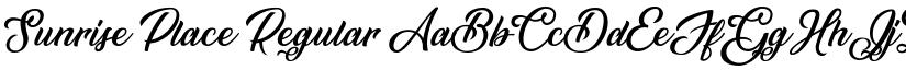 Sunrise Place font download