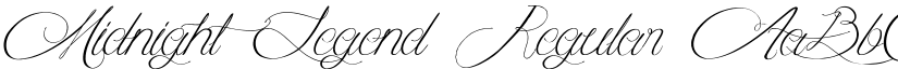 Midnight Legend Regular font