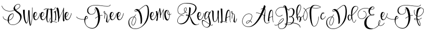 Sweetline Free Demo Regular font