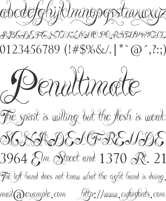 Ready Black font preview
