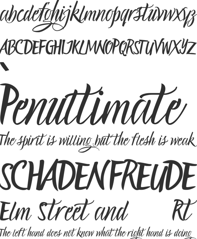 Holiday Romance Demo font preview