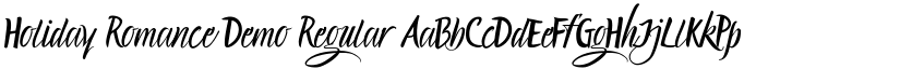 Holiday Romance Demo Regular font