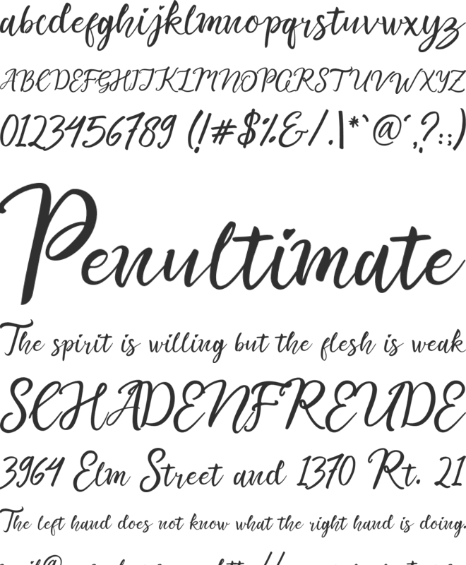 Sweet Candy Pink Script Demo font preview
