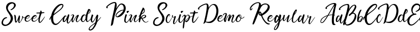 Sweet Candy Pink Script Demo Regular font