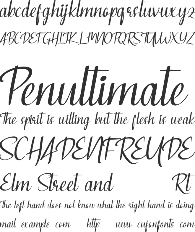 Laborious Demo font preview