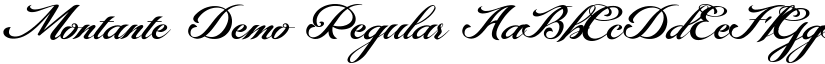 Montante Demo font download
