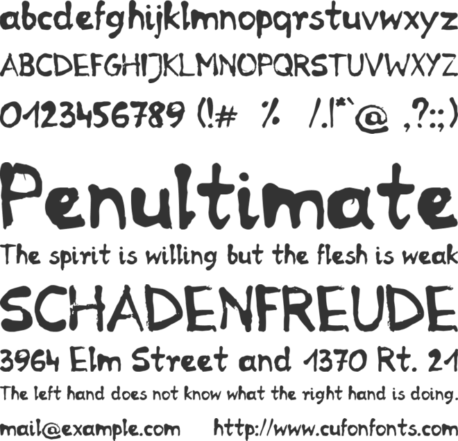 RP Mola font preview