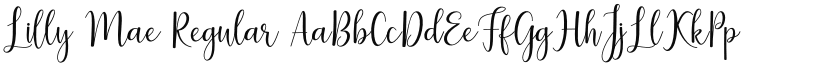 Lilly Mae font download