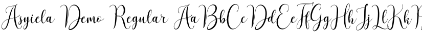 Asyiela Demo Regular font