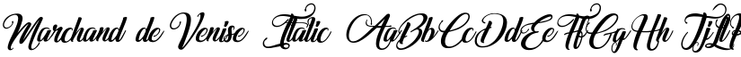 Marchand de Venise Italic font