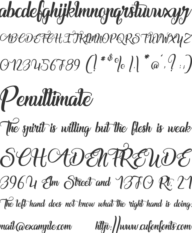 Marchand de Venise font preview