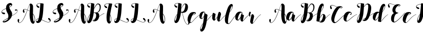 SALSABILLA Regular font