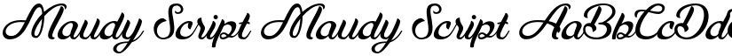 Maudy Script Maudy Script font