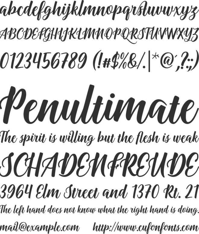 Onadio font preview
