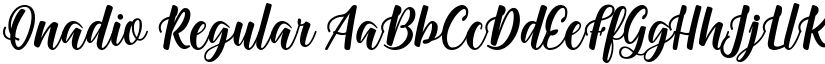 Onadio Regular font