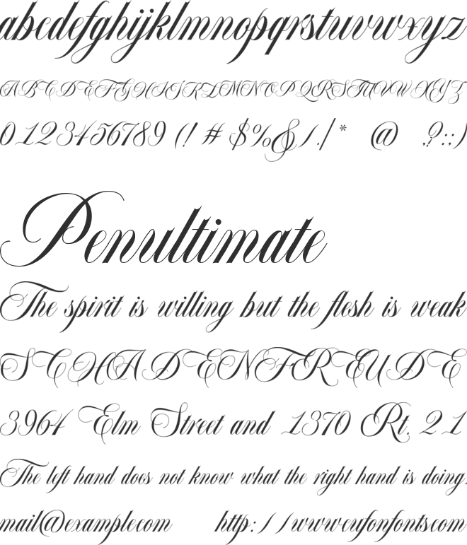 Bordemile DEMO font preview