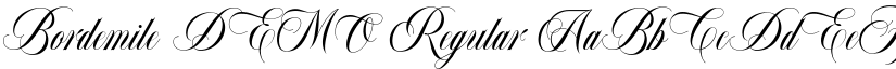 Bordemile DEMO font download