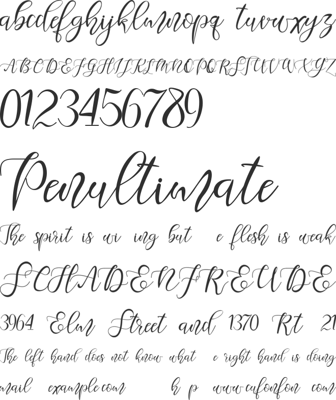 Sketchy Twisty Demo font preview