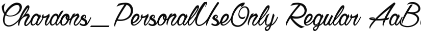 Chardons_PersonalUseOnly font download