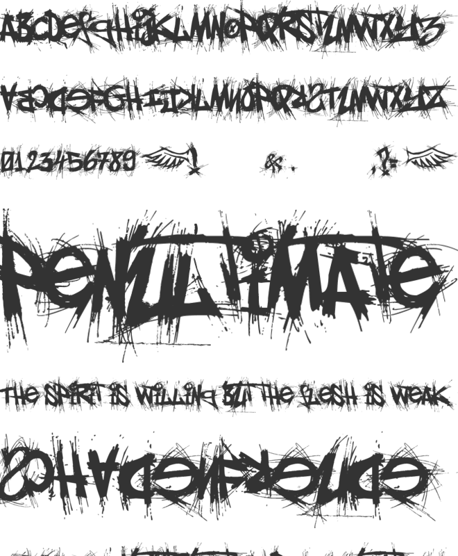 El&Font Gohtic! font preview