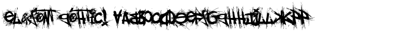 el&font gohtic! font
