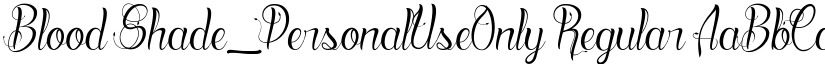 Blood Shade_PersonalUseOnly Regular font