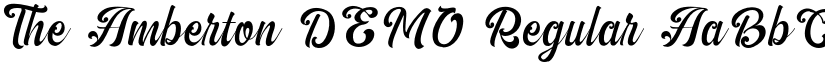 The Amberton DEMO Regular font