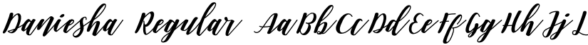 Daniesha Regular font