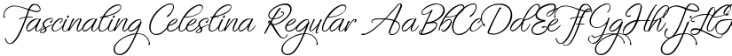 Fascinating Celestina Regular font