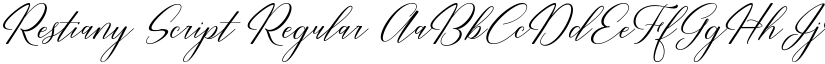 Restiany Script Regular font