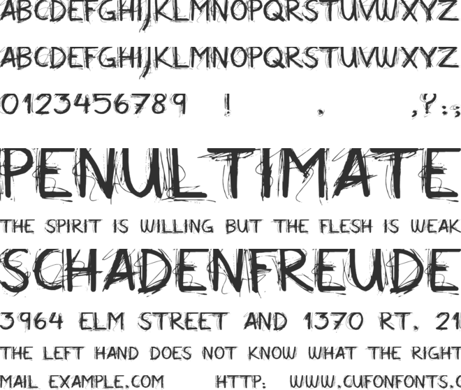 All Over Again font preview