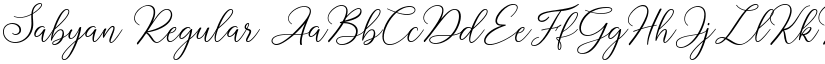 Sabyan Regular font