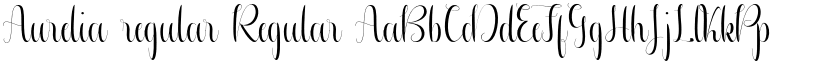 Aurelia regular Regular font