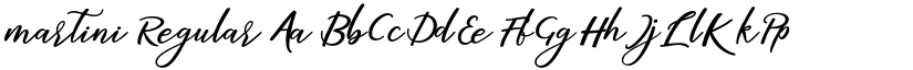 martini Regular font