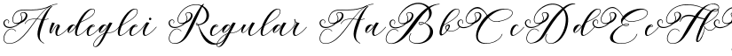 Andeglei Regular font