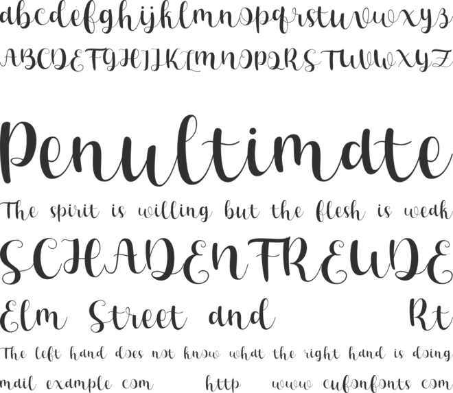 Lucky Walter font preview