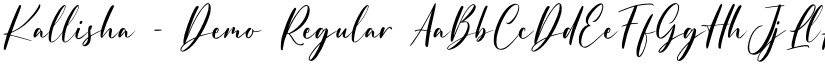 Kallisha - Demo Regular font