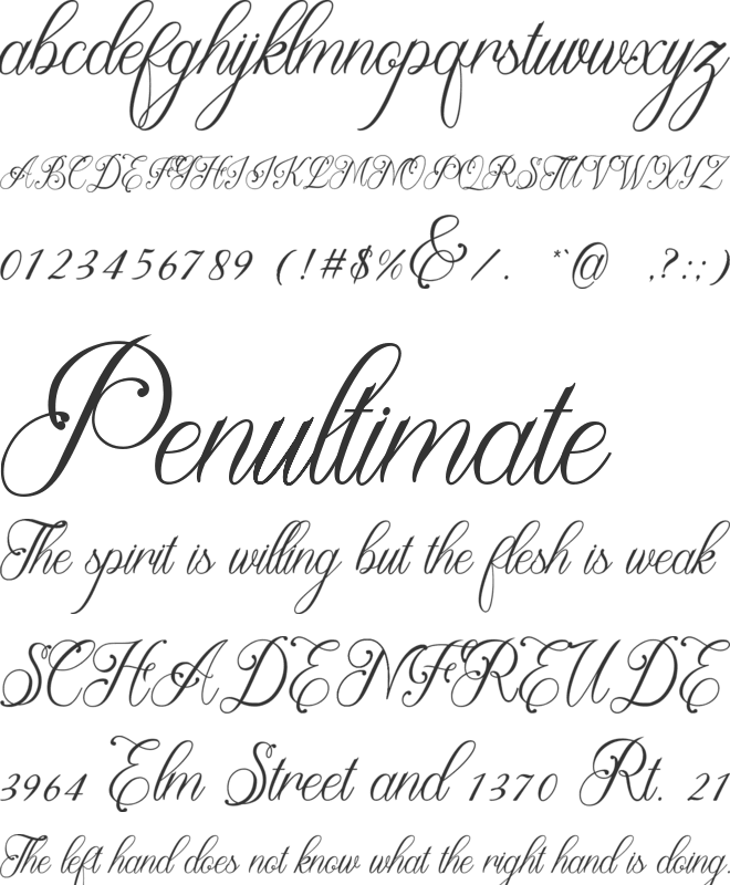 Beauty Lova font preview