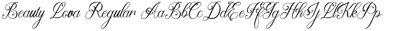 Beauty Lova Regular font