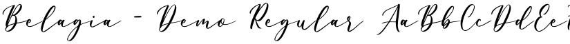 Belagia - Demo Regular font
