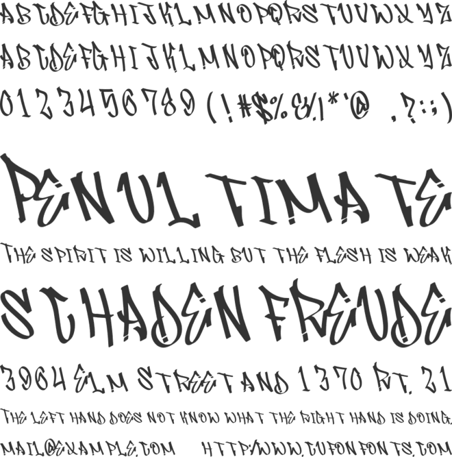 Bastrad font preview